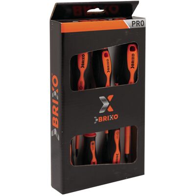 BRIXO - Ensemble de 6 Tournevis - Job - Publicité BRIXO - Ensemble de 6 Tournevis - Job - Publicité