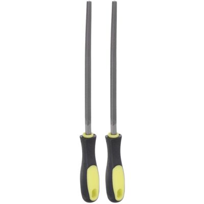 Uxcell 2pcs Carré Fichier 8\" Haut Carbone Dureté Acier Coupe Main Râpe Pour Ébarbage - Publicité Uxcell 2pcs Carré Fichier 8\" Haut Carbone Dureté Acier Coupe Main Râpe Pour Ébarbage - Publicité