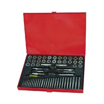 Kraft&Dele - KD-10251 - 60 pièces - Acier trempé - Jeu de tarauds et filières - Publicité Kraft&Dele - KD-10251 - 60 pièces - Acier trempé - Jeu de tarauds et filières - Publicité