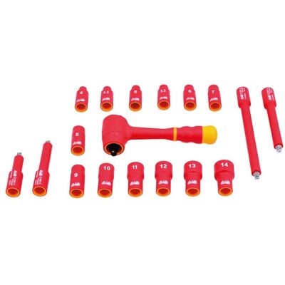 Jeu de douilles isolées Laser 6145 - 18 pièces - Jeu de sockets - Publicité Jeu de douilles isolées Laser 6145 - 18 pièces - Jeu de sockets - Publicité