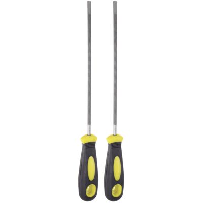 Uxcell 2pcs Tronçonneuse Chaîne Fichier Affûtage, 13/64\" (5.2mm) Râpe Coupe Poignée - Publicité Uxcell 2pcs Tronçonneuse Chaîne Fichier Affûtage, 13/64\" (5.2mm) Râpe Coupe Poignée - Publicité