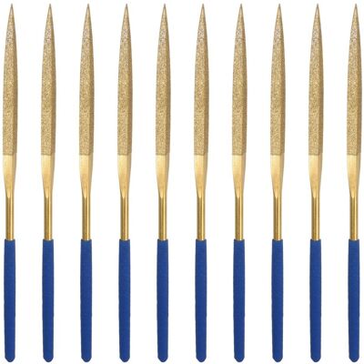Uxcell Aiguille Fichier 3mmx 140mm Triangle Outils Pour Bois 10pcs - Publicité Uxcell Aiguille Fichier 3mmx 140mm Triangle Outils Pour Bois 10pcs - Publicité