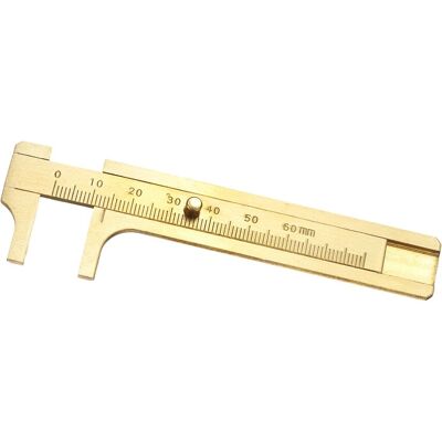 Uxcell Pour Precision Caliper Règle 60mm En Laitre À Double Échelle Glissante - Publicité Uxcell Pour Precision Caliper Règle 60mm En Laitre À Double Échelle Glissante - Publicité