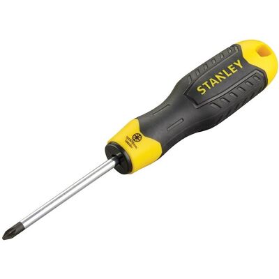 Stanley Outils À Main - Tournevis À Poignée Confort Pozidriv Pz1 X 75mm - Publicité Stanley Outils À Main - Tournevis À Poignée Confort Pozidriv Pz1 X 75mm - Publicité
