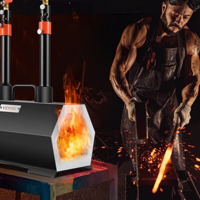 Vevor Forge Au Gaz Propane Four De Fusion Avec 2 Brûleurs Forgerons Couteliers - Publicité Vevor Forge Au Gaz Propane Four De Fusion Avec 2 Brûleurs Forgerons Couteliers - Publicité