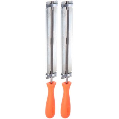 Uxcell 2pcs Tronçonneuse Fichier Guide, 13/64\" (5.2mm) Rond Râpe Double Coupe - Publicité Uxcell 2pcs Tronçonneuse Fichier Guide, 13/64\" (5.2mm) Rond Râpe Double Coupe - Publicité