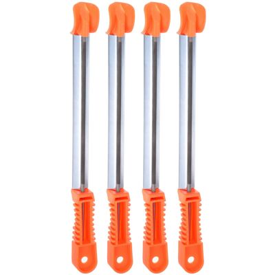 Uxcell 4pcs Tronçonneuse Fichier, 3/16\" (4.8mm) Râpe Double Coupe Affûtage Poignée - Publicité Uxcell 4pcs Tronçonneuse Fichier, 3/16\" (4.8mm) Râpe Double Coupe Affûtage Poignée - Publicité