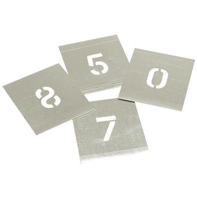 Stencils Ensemble De Pochoirs En Zinc - Chiffres 1 Pouce Avec Étui Stnf1w - Publicité Stencils Ensemble De Pochoirs En Zinc - Chiffres 1 Pouce Avec Étui Stnf1w - Publicité
