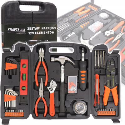 Kraft&Dele - KD-10465 - 129 pièces - Coffret outils - Publicité Kraft&Dele - KD-10465 - 129 pièces - Coffret outils - Publicité