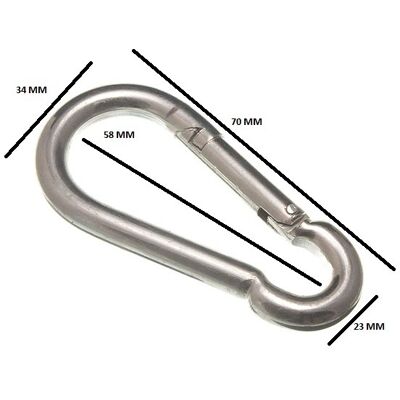 Onestopdiy Porte-Ressort Mousqueton 7mm 9/32 Bzp Paquet Taille 100 - Publicité Onestopdiy Porte-Ressort Mousqueton 7mm 9/32 Bzp Paquet Taille 100 - Publicité