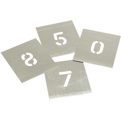 Stencils Ensemble De Pochoirs En Zinc - Chiffres 1 Pouce Avec Étui Stnf1w - Publicité Stencils Ensemble De Pochoirs En Zinc - Chiffres 1 Pouce Avec Étui Stnf1w - Publicité
