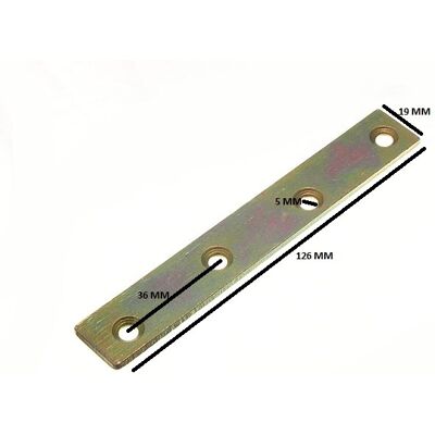 Onestopdiy Plat Réparations Connecteur Jonction Plaque 125mm X 19mm Yzp (Paquet 200) - Publicité Onestopdiy Plat Réparations Connecteur Jonction Plaque 125mm X 19mm Yzp (Paquet 200) - Publicité