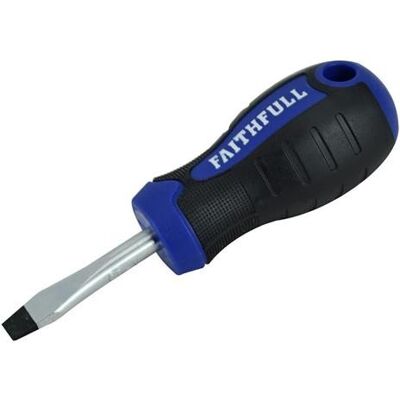 Tournevis Faithfull FAISDFS Soft Grip - Pointe évasée - 6,5mm - 38mm - Stubby - Publicité Tournevis Faithfull FAISDFS Soft Grip - Pointe évasée - 6,5mm - 38mm - Stubby - Publicité