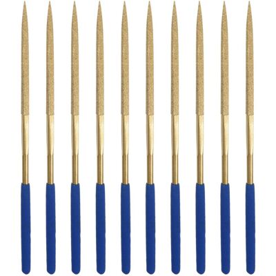 Uxcell Aiguille Ensemble 3x140mm Carré Fichier Revêtement Instruments Pour 10pcs - Publicité Uxcell Aiguille Ensemble 3x140mm Carré Fichier Revêtement Instruments Pour 10pcs - Publicité