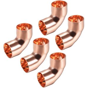 Uxcell 90 Degré Cuivre Coude Virage Tuyau Raccord Connecteur Pour Tuyauterie 5pcs - Publicité Uxcell 90 Degré Cuivre Coude Virage Tuyau Raccord Connecteur Pour Tuyauterie 5pcs - Publicité