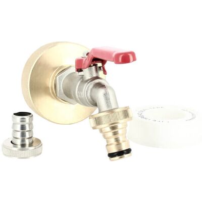 Multicuves Raccord S60x6 Laiton - Robinet Eco Laiton 15 Mm + Nez 20x27 - Publicité Multicuves Raccord S60x6 Laiton - Robinet Eco Laiton 15 Mm + Nez 20x27 - Publicité
