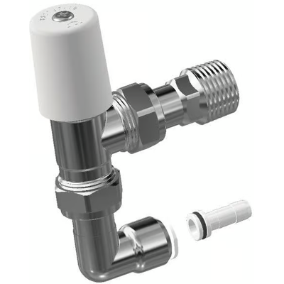 Myson Matchmaster 10mm Soupape De Radiateur Lockshield 90° À Coude Pushfit - Publicité Myson Matchmaster 10mm Soupape De Radiateur Lockshield 90° À Coude Pushfit - Publicité