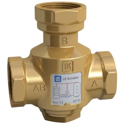 Vanne Thermostatique Anti-Condensation Lk 823 Thermo Var 50° Trois Voies (39423) - Publicité Vanne Thermostatique Anti-Condensation Lk 823 Thermo Var 50° Trois Voies (39423) - Publicité