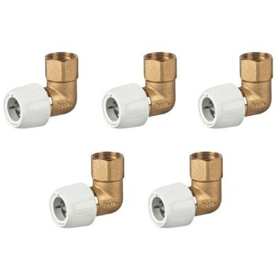 Hep2o Wavin Coude Laiton Femelle 15mm He5/15w Pour Tube 90° 2 Pièces Lot De 5 - Publicité Hep2o Wavin Coude Laiton Femelle 15mm He5/15w Pour Tube 90° 2 Pièces Lot De 5 - Publicité
