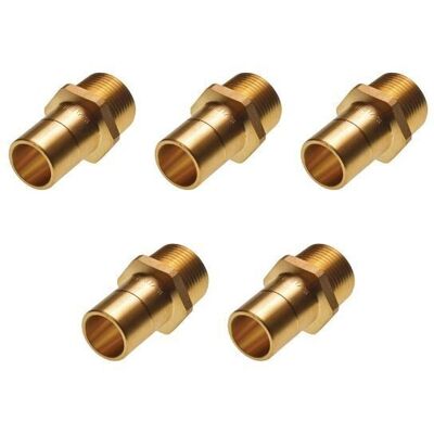 Hep2o Wavin Raccord Laiton 22mm Hx31/22w Pour Tube 40mm 0° 2 Pièces Lot De 5 - Publicité Hep2o Wavin Raccord Laiton 22mm Hx31/22w Pour Tube 40mm 0° 2 Pièces Lot De 5 - Publicité
