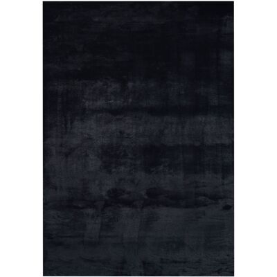 Beliani Tapis Noir En Polyester 160 X 230 Cm Moelleux Fausse Fourrure De Lapin Mirpur - Publicité Beliani Tapis Noir En Polyester 160 X 230 Cm Moelleux Fausse Fourrure De Lapin Mirpur - Publicité