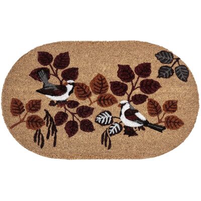 Beliani Paillasson Moderne En Fibre De Coco 50 X 80 Cm Motif Oiseaux Antidérapant En Pvc - Publicité Beliani Paillasson Moderne En Fibre De Coco 50 X 80 Cm Motif Oiseaux Antidérapant En Pvc - Publicité
