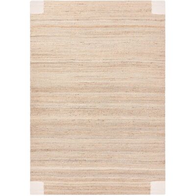 Beliani Tapis Rectangulaire Tissé En Jute 160 X 230 Cm Style Rustique Salon Chambre Beig - Publicité Beliani Tapis Rectangulaire Tissé En Jute 160 X 230 Cm Style Rustique Salon Chambre Beig - Publicité