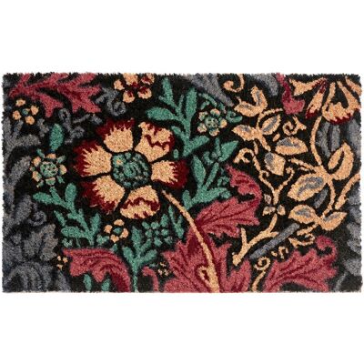 Beliani Paillasson Moderne En Fibre De Coco 45 X 75 Cm Motif Floral Antidérapant En Pvc - Publicité Beliani Paillasson Moderne En Fibre De Coco 45 X 75 Cm Motif Floral Antidérapant En Pvc - Publicité