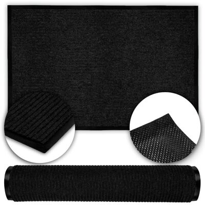 Sans Marque Tapis D'Entrée Noir, Extérieur, 120 X 180 Cm - Publicité Sans Marque Tapis D'Entrée Noir, Extérieur, 120 X 180 Cm - Publicité