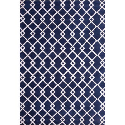Tapis Rectangulaire Modèle Géométrique Bleu - Tapis - Publicité Tapis Rectangulaire Modèle Géométrique Bleu - Tapis - Publicité