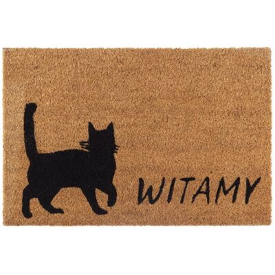 Sans Marque Wycieraczka Kokosowa Podgumowana 60x40 Cm Prostokątna 1 Szt. Publicité Sans Marque Wycieraczka Kokosowa Podgumowana 60x40 Cm Prostokątna 1 Szt. Publicité