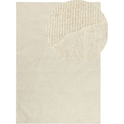 Beliani Tapis En Laine Beige 200 X 300 Cm Motif Abstrait Poil Court De Style Moderne Sas - Publicité Beliani Tapis En Laine Beige 200 X 300 Cm Motif Abstrait Poil Court De Style Moderne Sas - Publicité