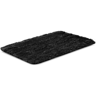 Sans Marque Dywan Shaggy Antyslip 80x120 Cm Schwarz - Publicité Sans Marque Dywan Shaggy Antyslip 80x120 Cm Schwarz - Publicité