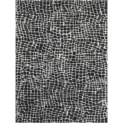 Tapis Moderne Beliani Noir et Blanc Polyester Coton 300x400cm - Publicité Tapis Moderne Beliani Noir et Blanc Polyester Coton 300x400cm - Publicité