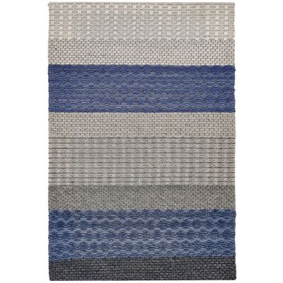 Beliani Tapis en Laine 140 x 200 cm - Design Moderne Rayé - Publicité Beliani Tapis en Laine 140 x 200 cm - Design Moderne Rayé - Publicité