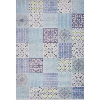 Tapis patchwork rectangulaire multicolore - Beliani - Publicité Tapis patchwork rectangulaire multicolore - Beliani - Publicité