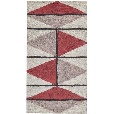 Tapis en coton multicolore géométrique Beliani 80x150cm - Publicité Tapis en coton multicolore géométrique Beliani 80x150cm - Publicité