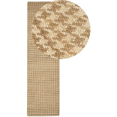 Tapis de jute beige Beliani - 80 x 300 cm, Style bohème - Publicité Tapis de jute beige Beliani - 80 x 300 cm, Style bohème - Publicité