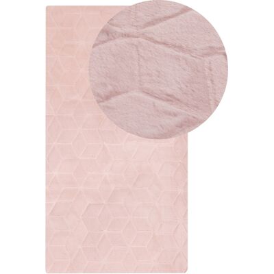 Tapis en Fourrure de Lapin Rose Beliani - Tapis - Publicité Tapis en Fourrure de Lapin Rose Beliani - Tapis - Publicité