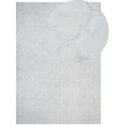 Tapis en Faux Fourrure de Lapin Gris Clair - 160 x 230 cm - Type de Tapis - Publicité Tapis en Faux Fourrure de Lapin Gris Clair - 160 x 230 cm - Type de Tapis - Publicité
