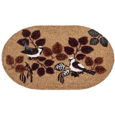 Beliani Paillasson Moderne En Fibre De Coco 45 X 75 Cm Motif Oiseaux Antidérapant En Pvc - Publicité Beliani Paillasson Moderne En Fibre De Coco 45 X 75 Cm Motif Oiseaux Antidérapant En Pvc - Publicité