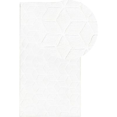 Tapis en Fourrure de Lapin Artificielle Blanche - 80x150cm, Décor Moderne - Publicité Tapis en Fourrure de Lapin Artificielle Blanche - 80x150cm, Décor Moderne - Publicité