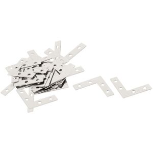Uxcell 30pcs Équerre Fixation Meuble D'Étagère Support Armoire Métal 38*38mm - Publicité Uxcell 30pcs Équerre Fixation Meuble D'Étagère Support Armoire Métal 38*38mm - Publicité