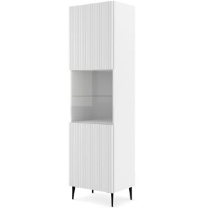 BIM FURNITURE Ravenna Vitrine Blanche - 60x42x215 cm - Publicité BIM FURNITURE Ravenna Vitrine Blanche - 60x42x215 cm - Publicité
