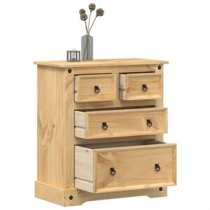 Commode Corona 80x43x91 Cm Bois Massif De Pin Commode À Tiroirs Vidaxl - Publicité Commode Corona 80x43x91 Cm Bois Massif De Pin Commode À Tiroirs Vidaxl - Publicité