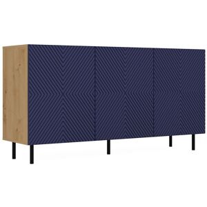 Sans Marque Commode Kama 3d/k Arisan Bleu Marine - Publicité Sans Marque Commode Kama 3d/k Arisan Bleu Marine - Publicité