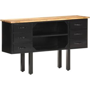 Bois De Manguier Massif Brut Buffet Acier Armoire Latérale Rangement Vidaxl - Publicité Bois De Manguier Massif Brut Buffet Acier Armoire Latérale Rangement Vidaxl - Publicité