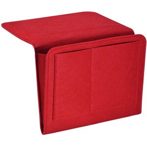 Uxcell 11\" Feutre Chevet Organisateur Lit Pendaison Caddie Canapé Pour Magazine Rouge - Publicité Uxcell 11\" Feutre Chevet Organisateur Lit Pendaison Caddie Canapé Pour Magazine Rouge - Publicité