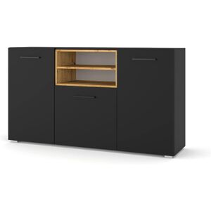 AKL FURNITURE PRIVATE Anette - Noir - 151x44x86 cm - Commode - Publicité AKL FURNITURE PRIVATE Anette - Noir - 151x44x86 cm - Commode - Publicité