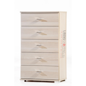 Liberoshopping Commode 5 Tiroirs En Bois 53x91h Cm Chêne - Publicité Liberoshopping Commode 5 Tiroirs En Bois 53x91h Cm Chêne - Publicité